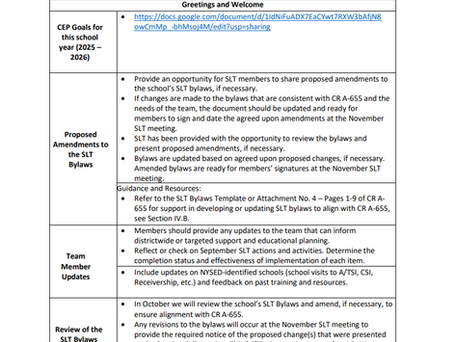 School Leadership Team