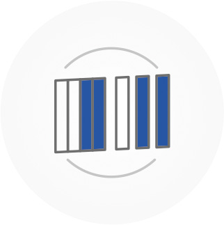 Infografika - gęstość wypełnienia przęsła bramy opuszczanej