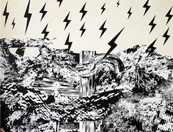 Golden Frames #00-a lightning forest