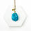 Thumbnail: Necklace - Large Turquoise Pendant, Thin Chain