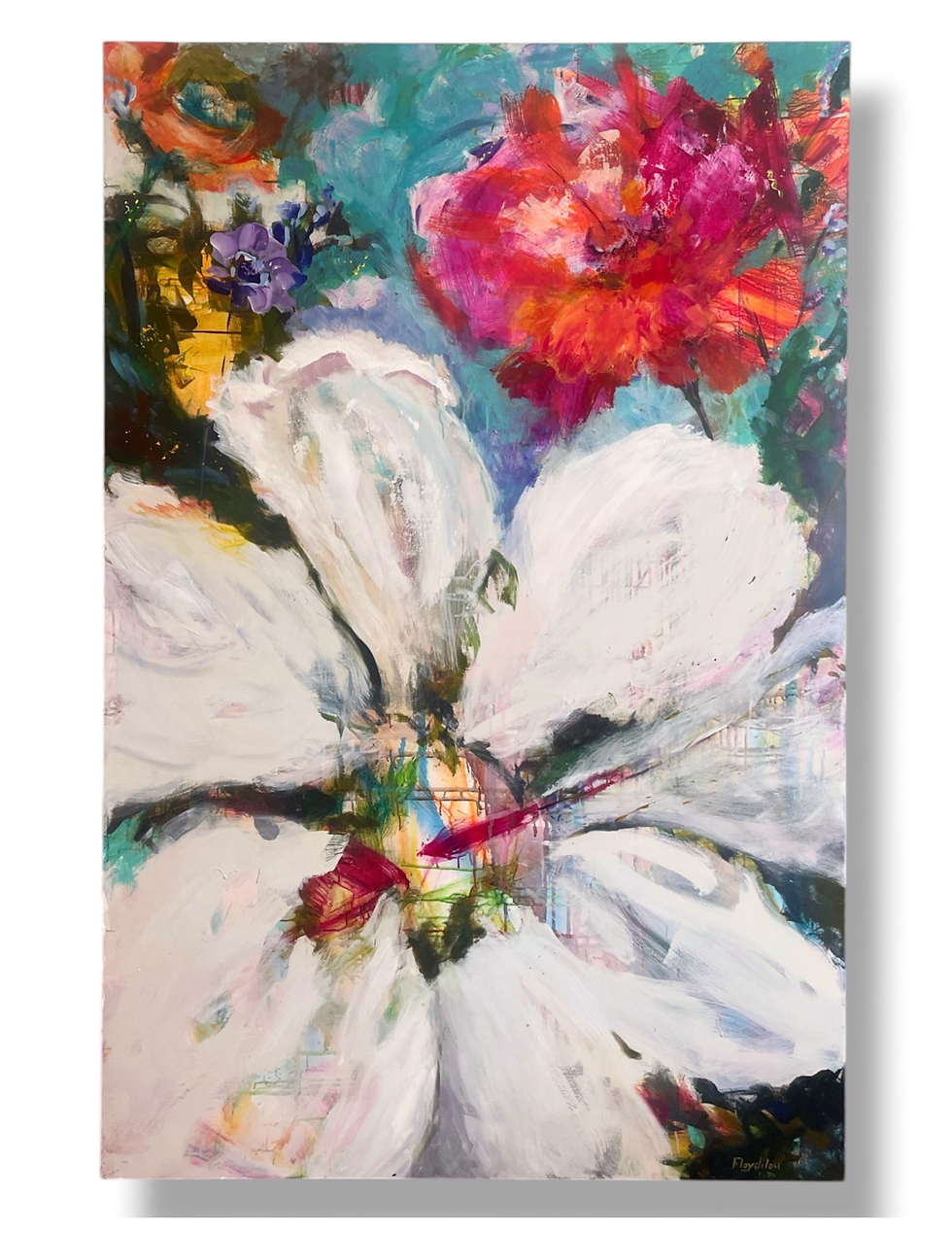 Thumbnail: Joy Uncontained: Too Bold To Hide, 46" x 70"