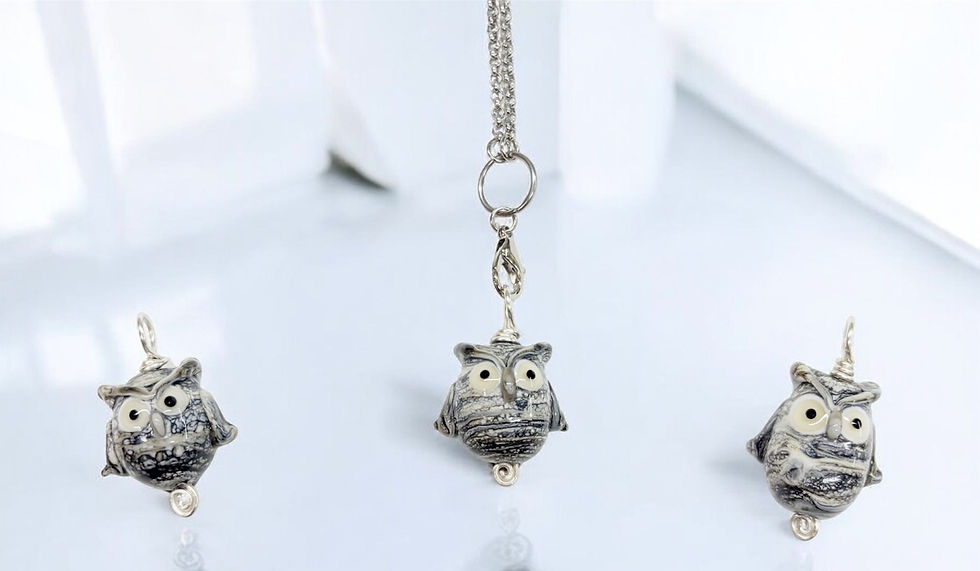 Thumbnail: Grey Owl Pendant