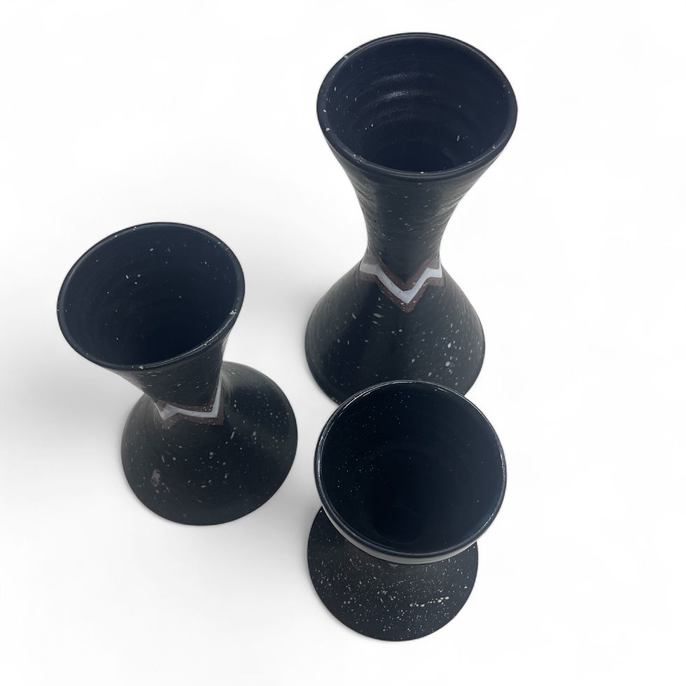 Thumbnail: Large Chevron Vase, 6" x 10"