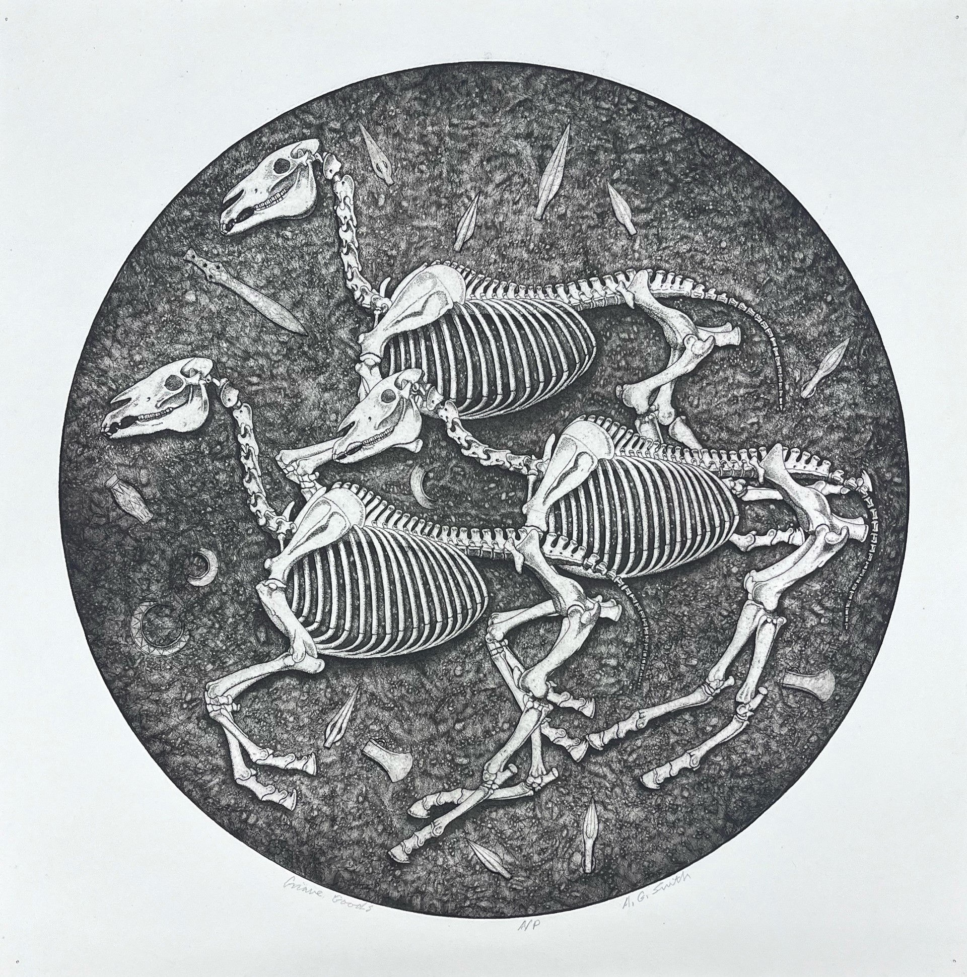 Grave Goods, 30" x 30"