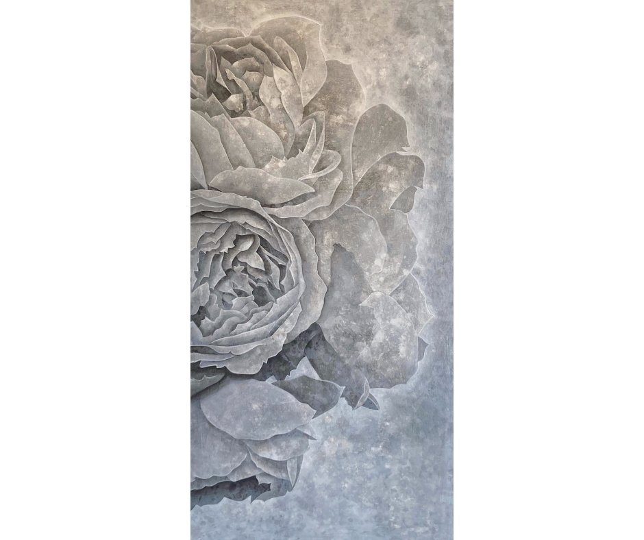 Peonies 2, 24" x 48"
