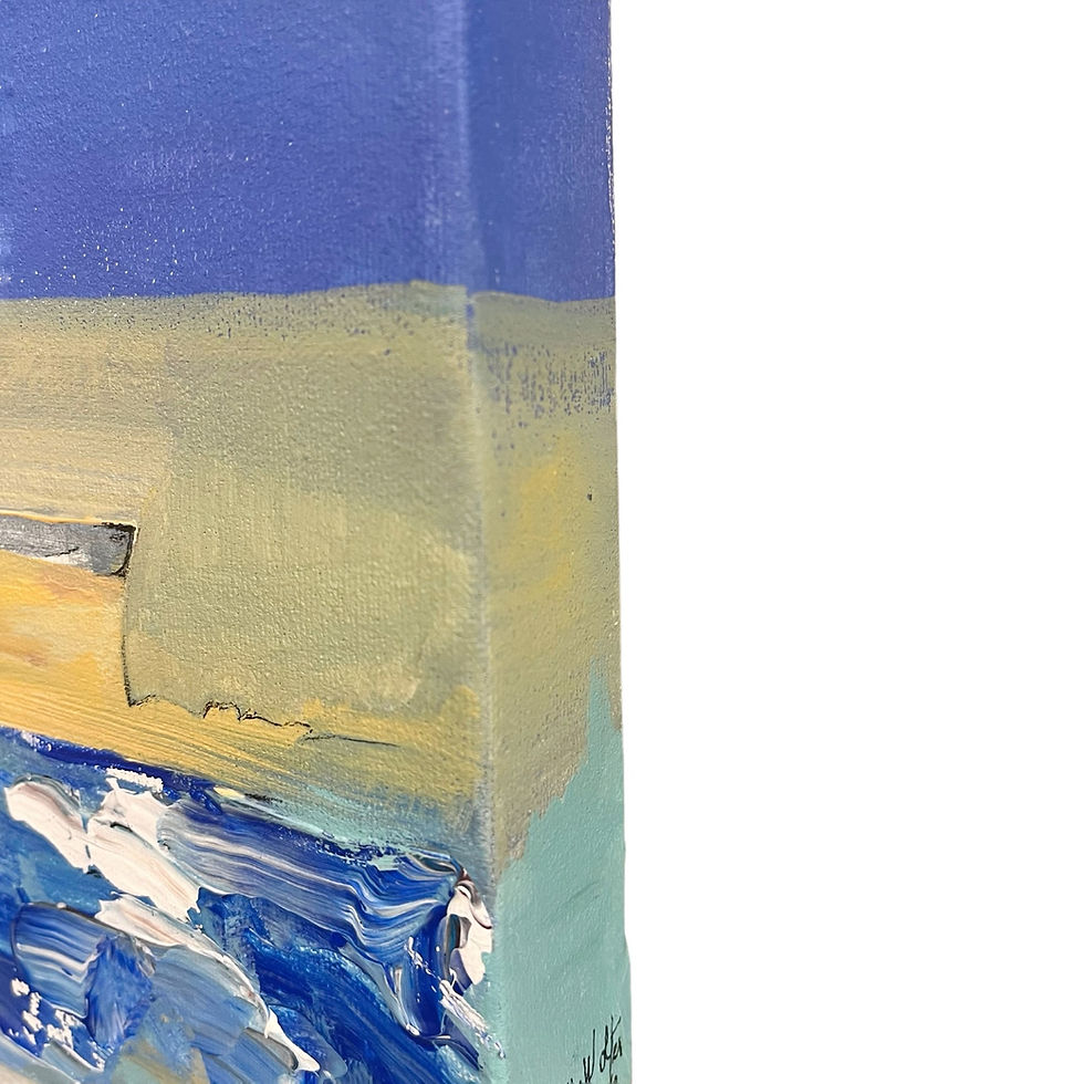 Thumbnail: Old Boat Buried In The Sand, 9" x 9"