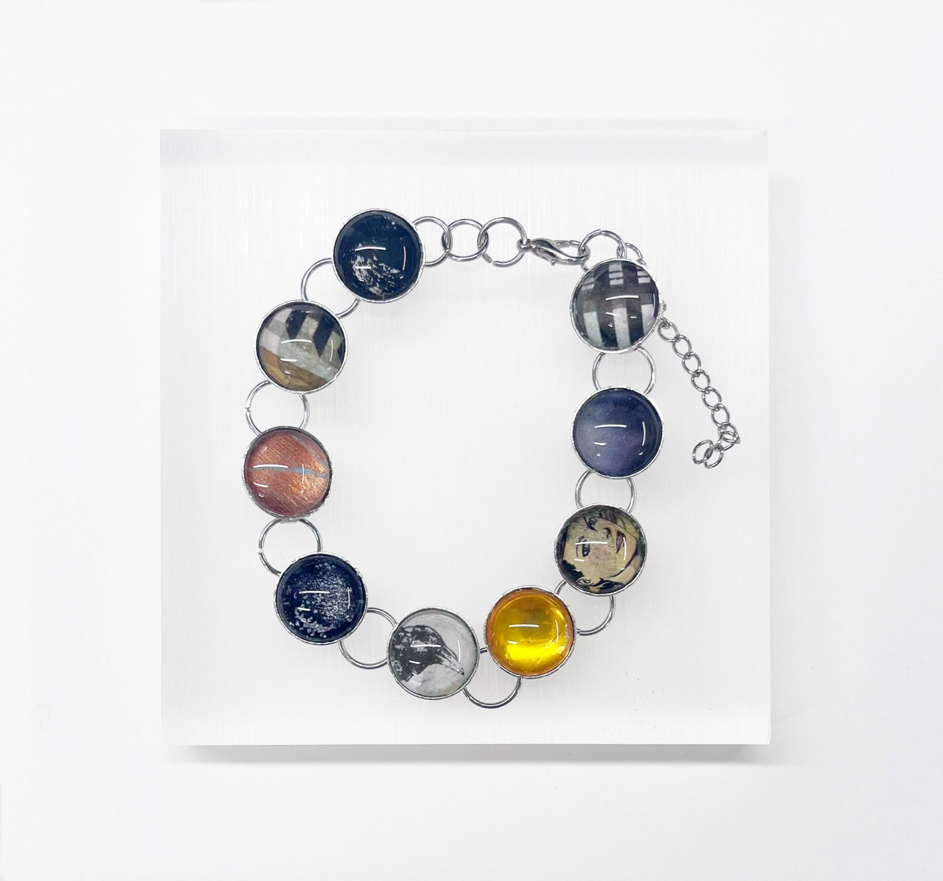 Circle Bracelet - Black & Yellow