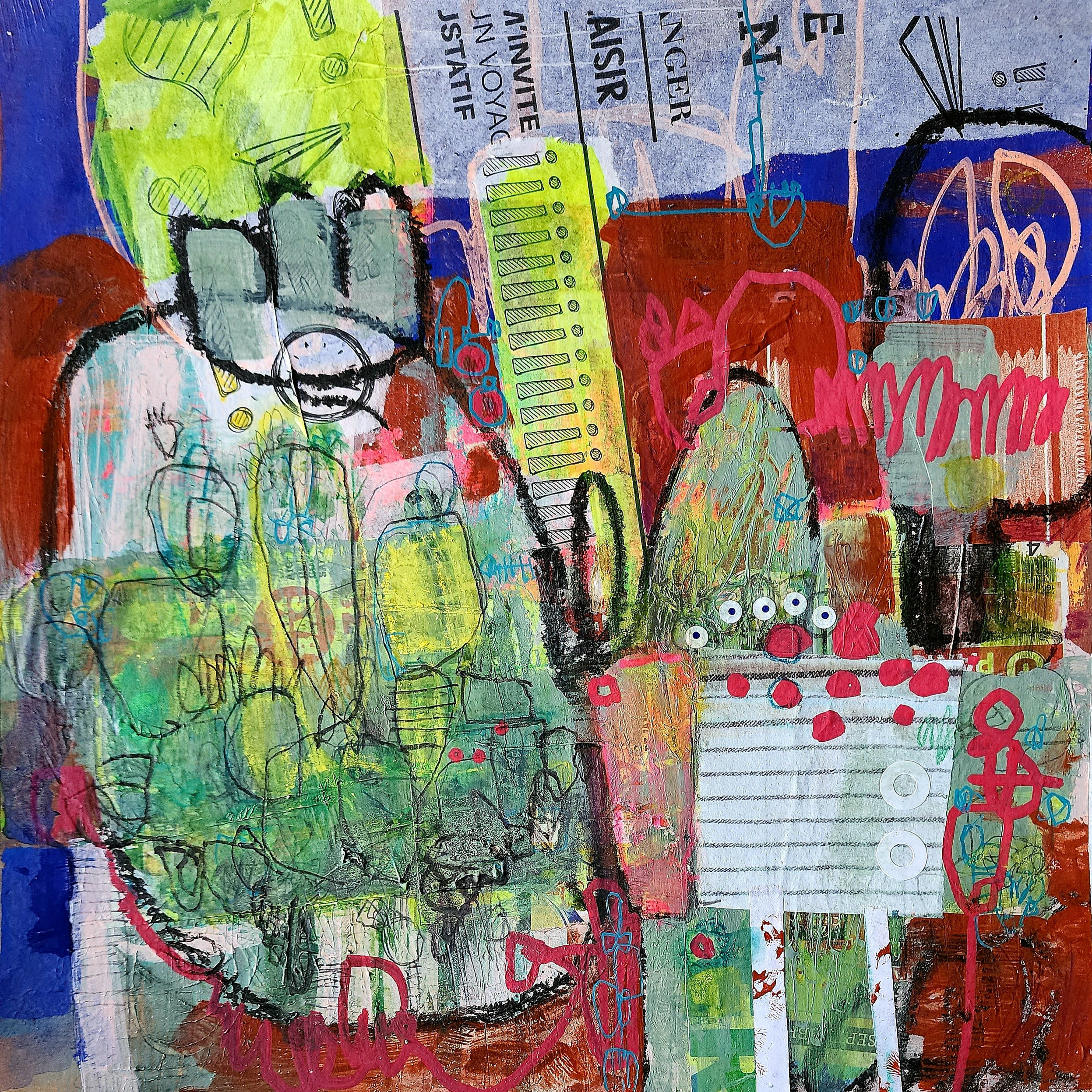 Marché  En Plen Air, 12" x 12"