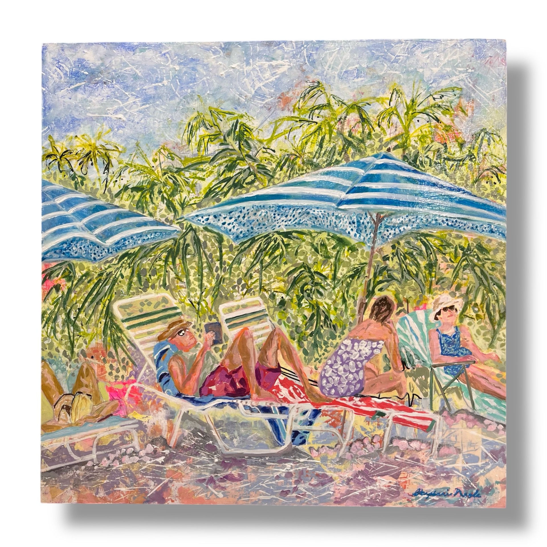 Life Is A Beach, 24" x 24"