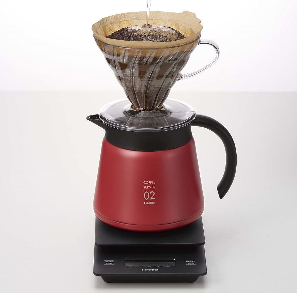 Thumbnail: Hario V60 Insulated Stainless Steel Heat Resistant Server 02 - 600mL RED