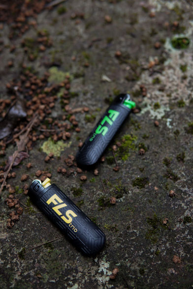 different styles of lighters in yellow and green from FLS Lighters