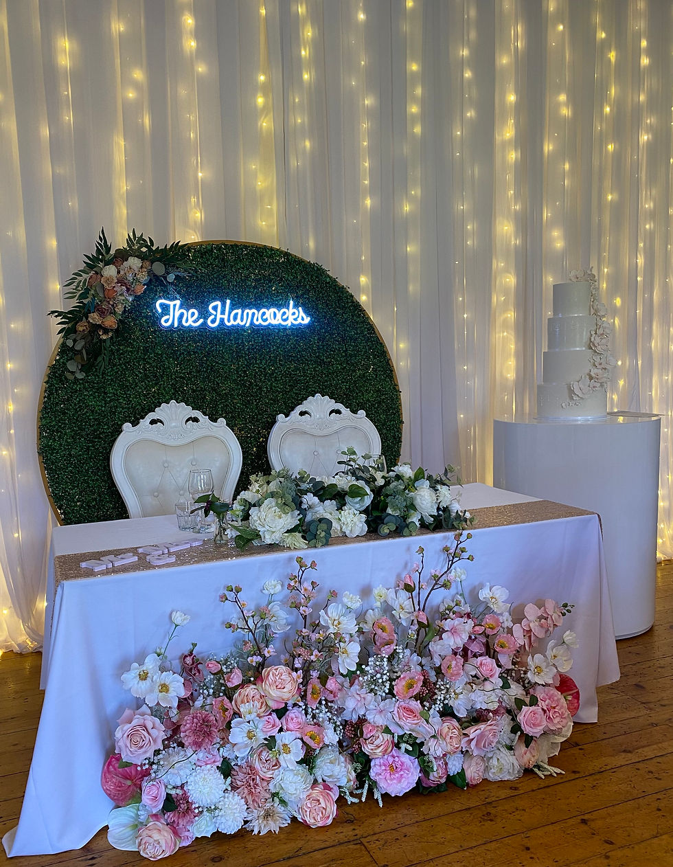 Sweetheart table