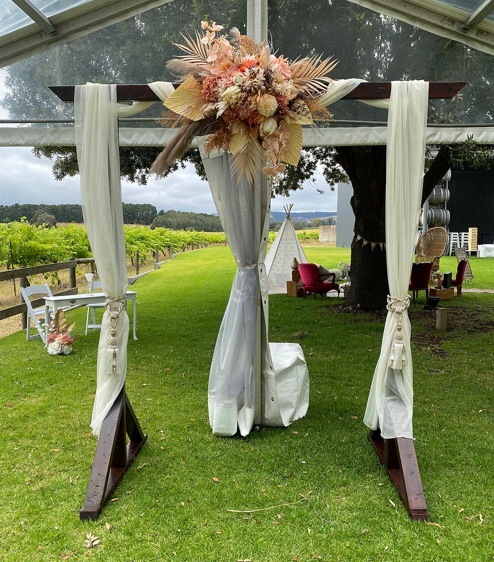 Boho Wedding arbour