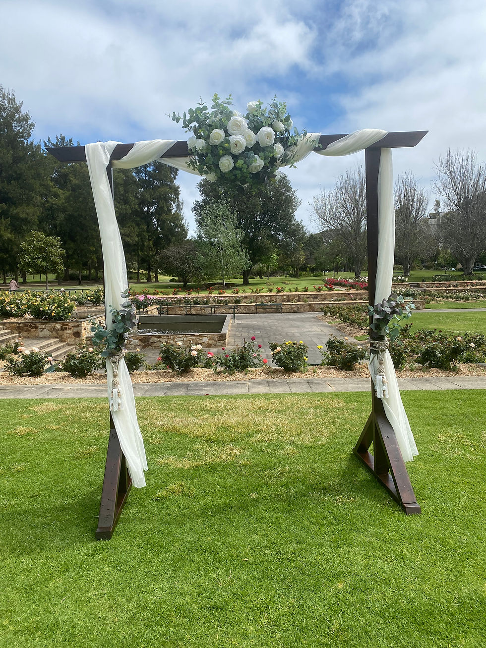 Distressed arbour
