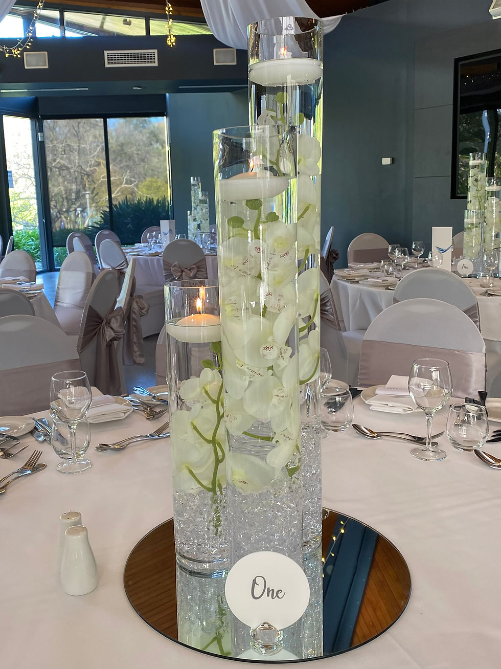 Orchid centrepieces
