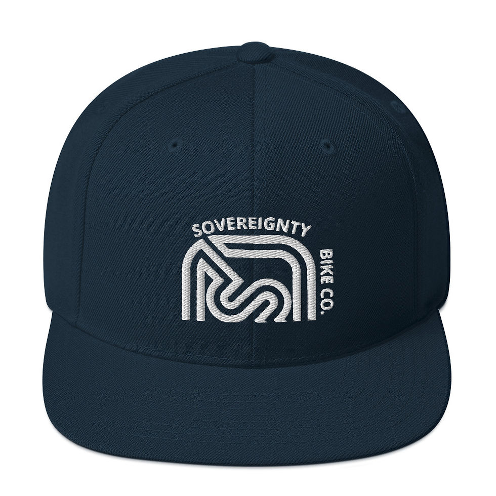Sovereignty Snapback Hat Rising CORP Logo