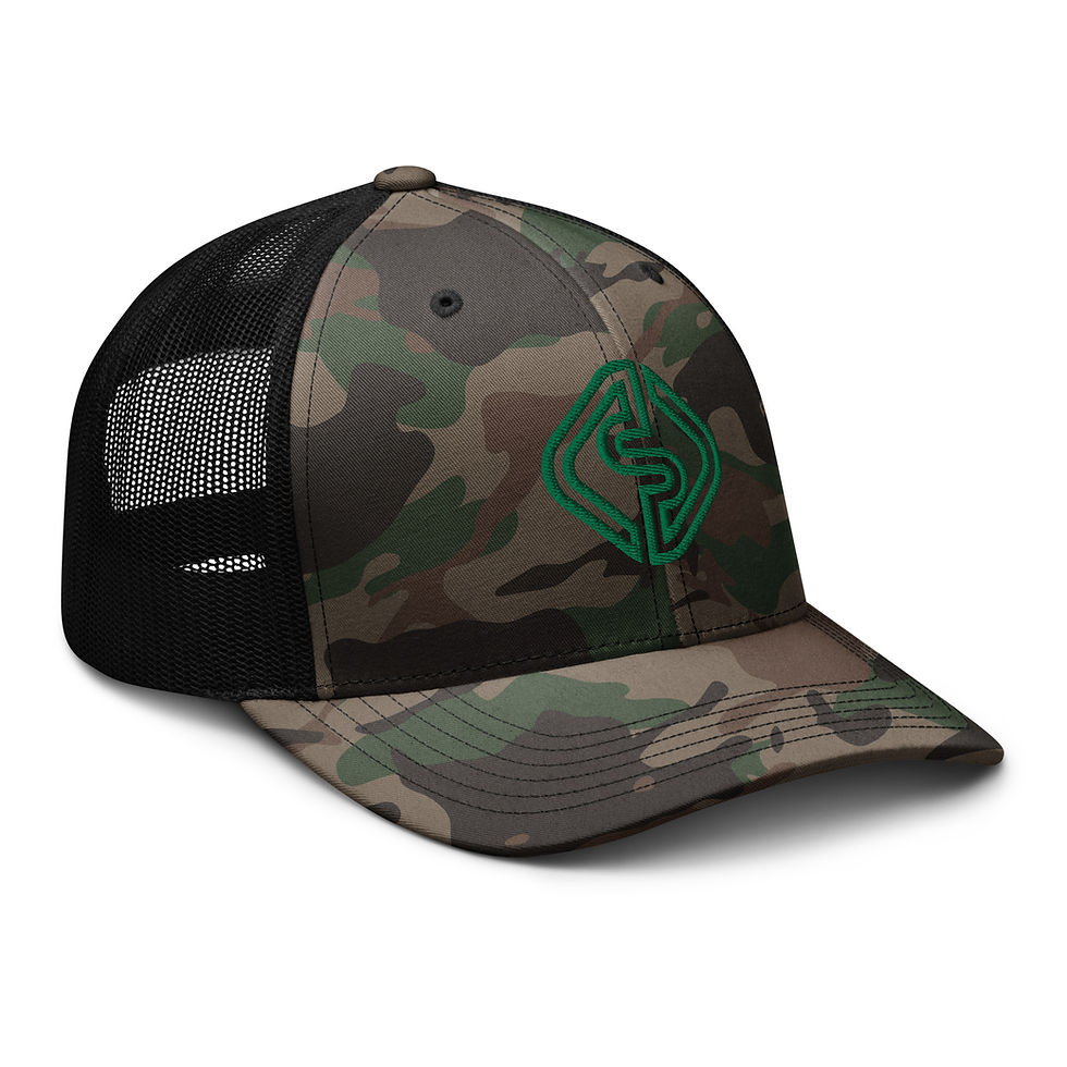 Thumbnail: Sovereignty Camouflage Trucker: Kelly Green Logo