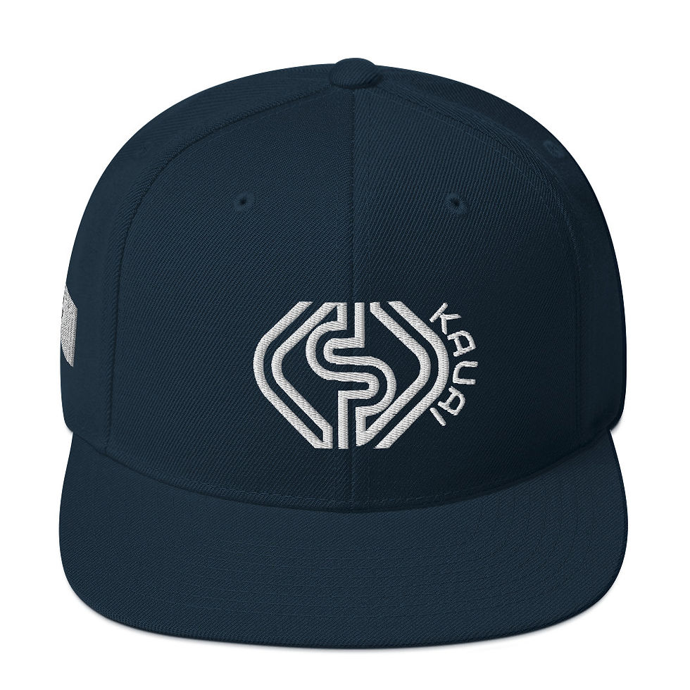 Sovereignty Snapback Hat: FULL HEAD Corp Logo: White