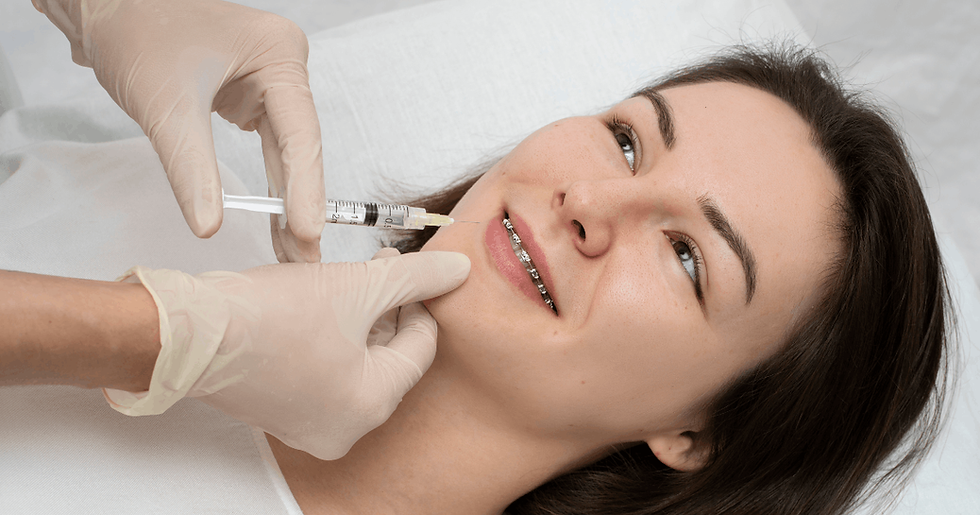 patient getting skinbooster injection
