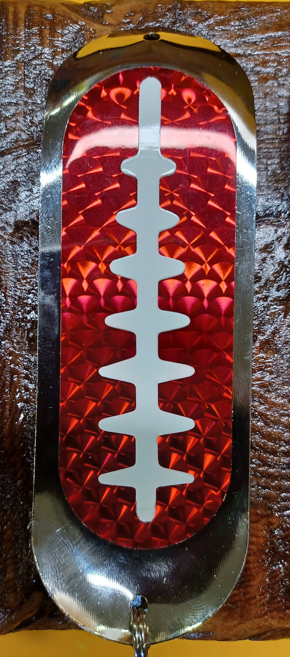 Thumbnail: Skateboard Dodger Red HoloViz with Glow ladderback 