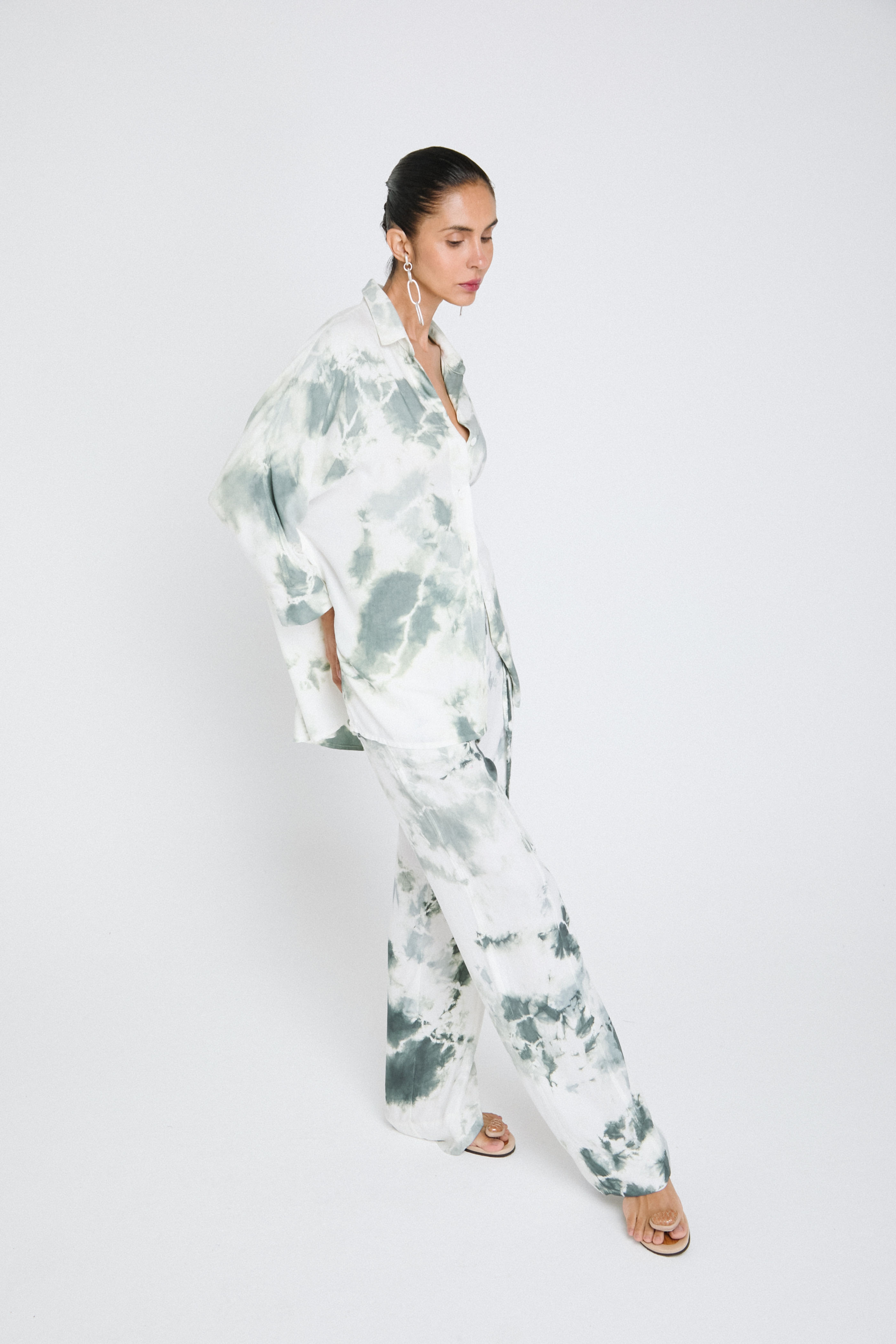 Calça Reta ModalTie-Dye