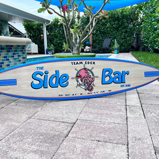 Custom Surfboard Patio Pool Signs