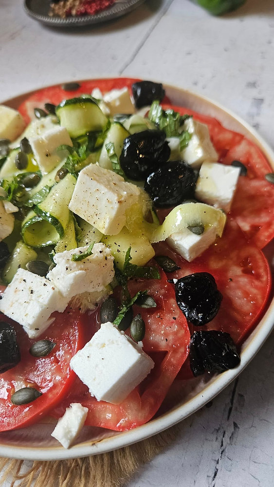 🥗 Salade fraîcheur tomate, Courgette & Citron : le Coup de frais de l'été !