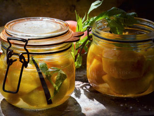 🍑 Pêches au sirop de verveine