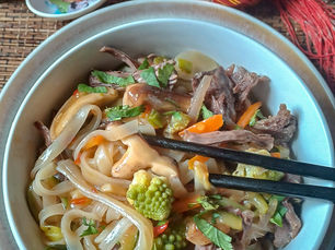 🍜 Stir-Fried Rice Noodles with Beef: Wok de nouilles sautées au bœuf🍜