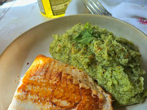 🐟 Filet de truite des Pyrénées, purée brocolis–pommes de terre