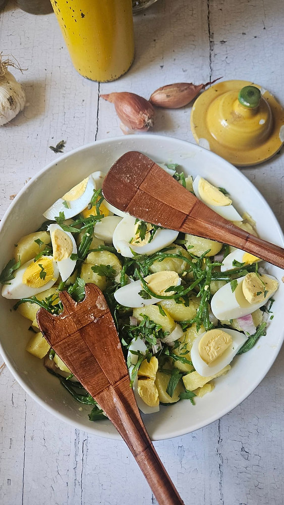 Salade estivale aux pommes de terre et salicorne : fraîcheur iodée et gourmandise
