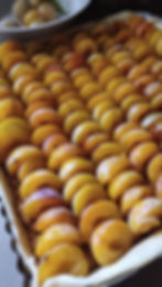 tarte aux mirabelles avant cuisson