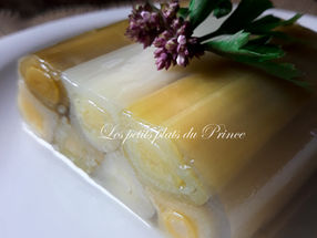 Terrine de poireaux primeurs en vinaigrette