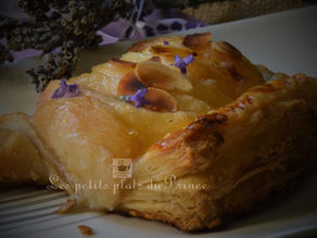 🍑 Tartelettes feuilletées pêche–lavande