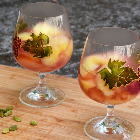 ⭐ Salade de nectarines au sirop à la cardamome