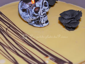Gâteau choco caramel d'Halloween