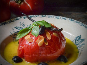 Tomate confite entière en sirop vanille et olive