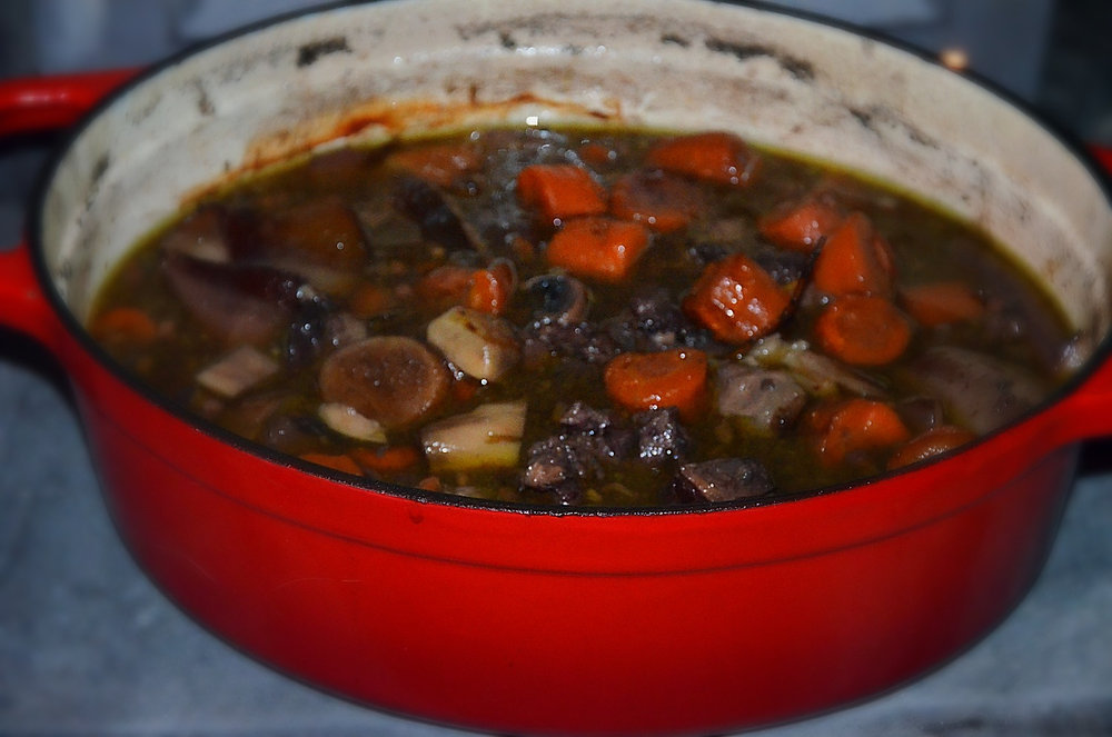 Daube de bĆuf aux cĂšpes mijotĂ©e Ă l'ancienne