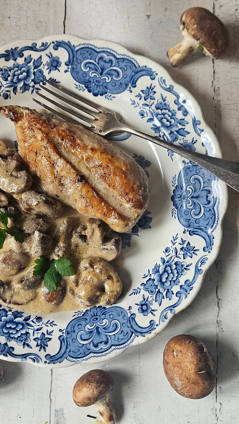 🍄 Blancs de poulet à la crème et aux champignons