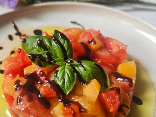 🍅🍈 Tartare de tomates & melon rôti