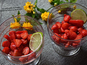 Coupe de fraises au citron vert