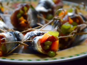 🐟 Tapas : Sardines farcies aux poivrons & pignons