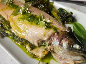 🐟 🌿 Truite des Pyrénées à l’ail des ours : le printemps au four