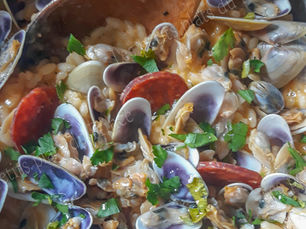 Recette antigaspi : risotto aux tellines et chorizo