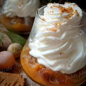 🟡 Verrines fraîches aux mirabelles, chantilly et spéculoos
