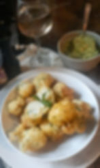 Beignets végétaliens de chou fleur