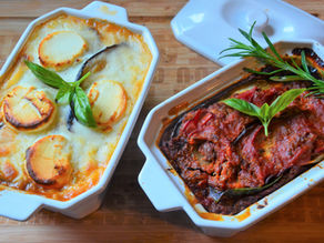 On recycle les restes du gigot : comme une moussaka, avec ou sans béchamel !