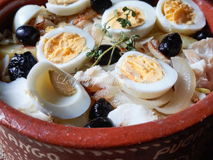 Morue à la Portugaise (Bacalhau a gomes de sa)
