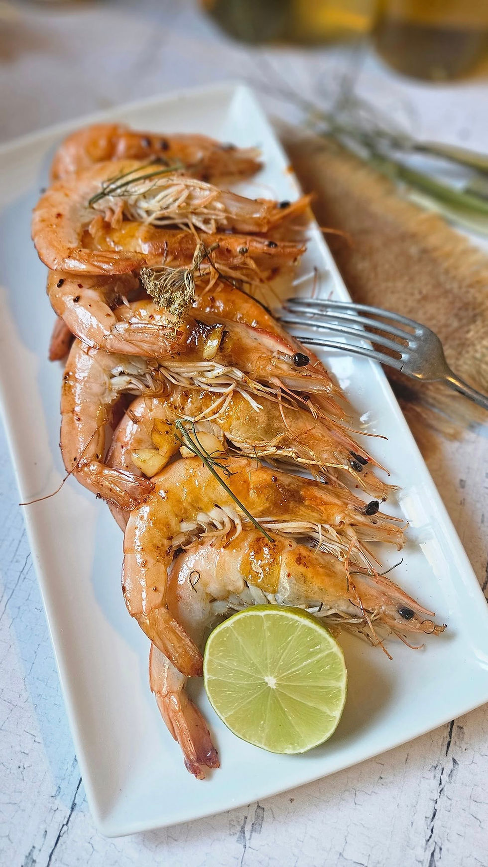 gambas au fenouil