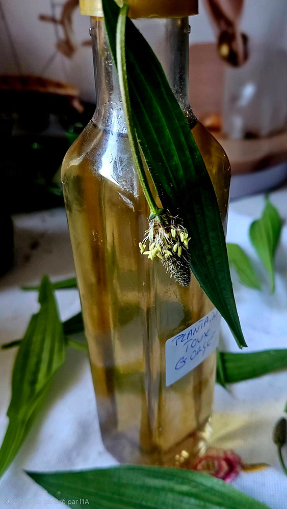 🌿 Sirop de plantain lancéolé